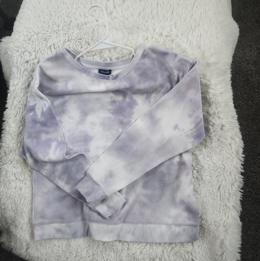 Splendid Tie Dye Long Sleeve Waffle Tee